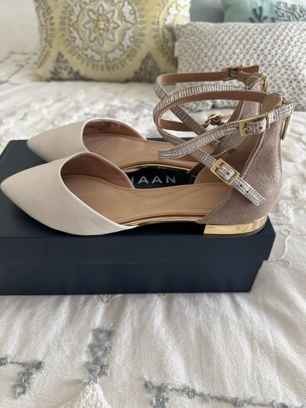Rockport Trutec Women's Neutral Beige Ankle Strap Dress Shoes